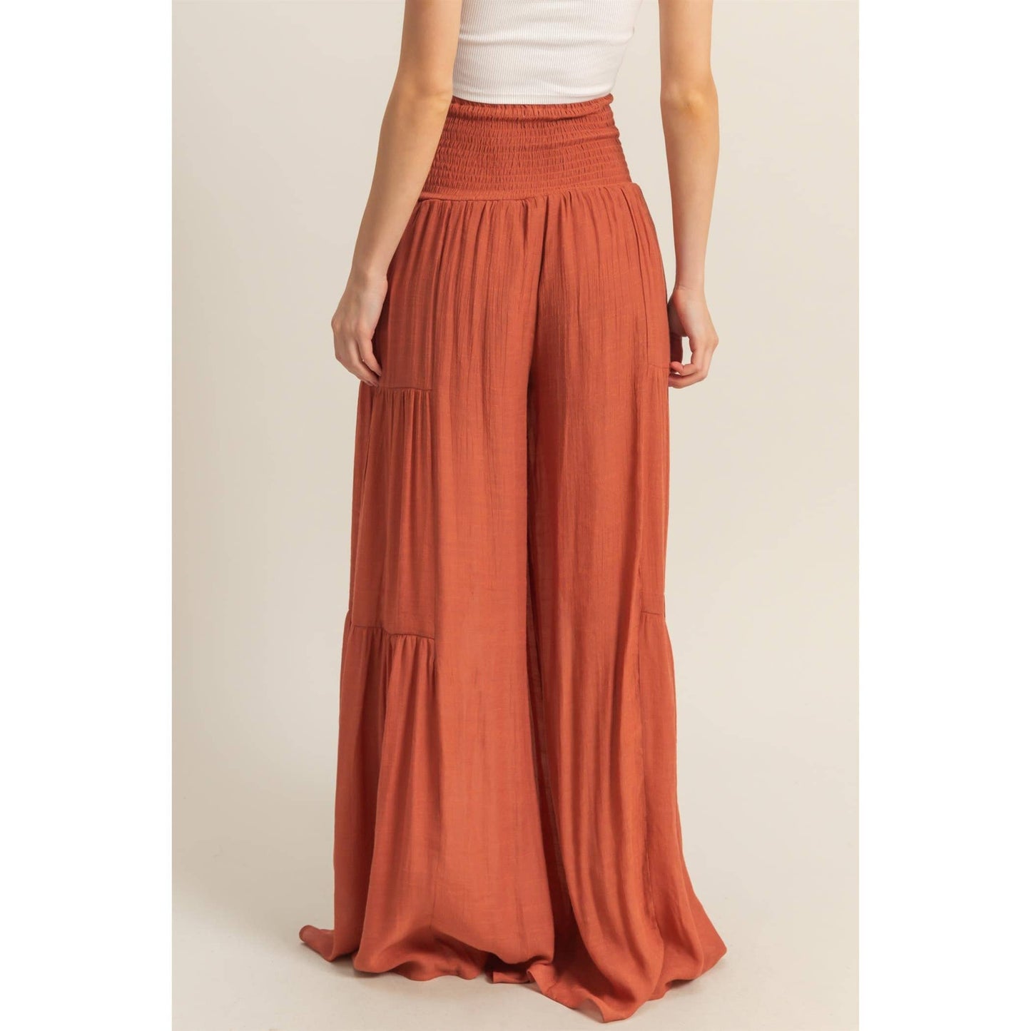 Front Tie Waist Pants