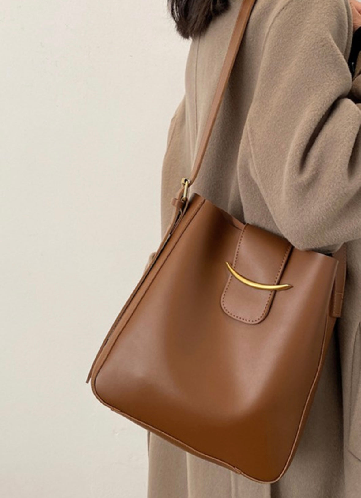 Brown Crossbody Messenger Bag