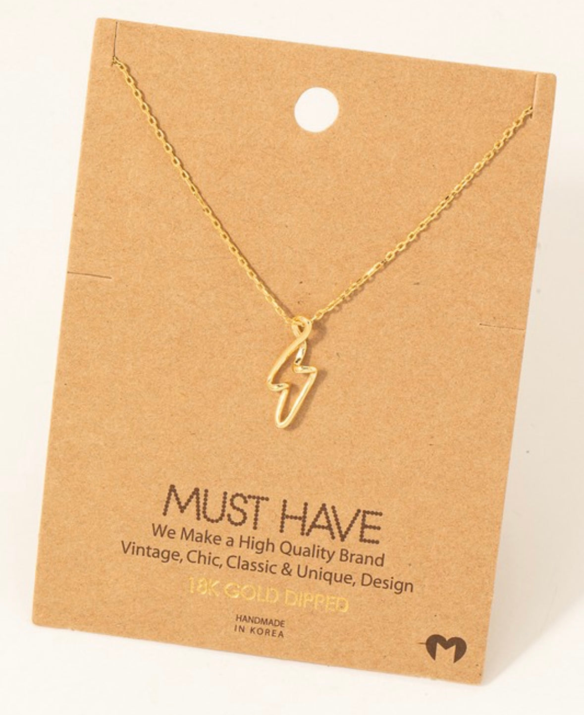 Lightening Bolt Necklace