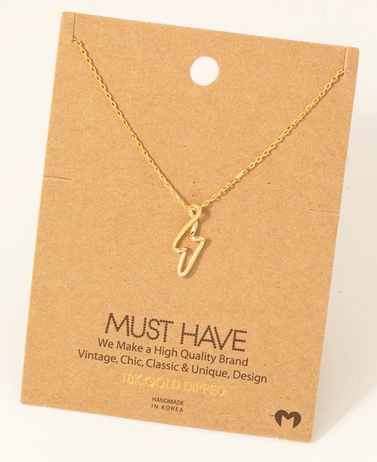 Lightening Bolt Necklace